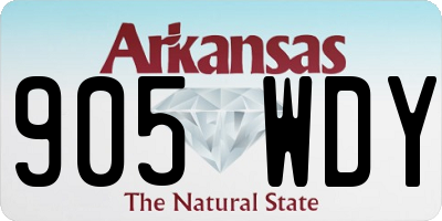 AR license plate 905WDY