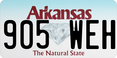 AR license plate 905WEH