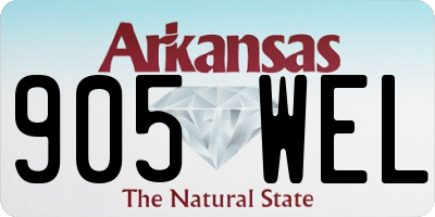 AR license plate 905WEL