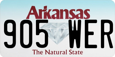 AR license plate 905WER