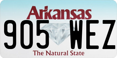 AR license plate 905WEZ