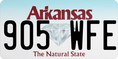 AR license plate 905WFE