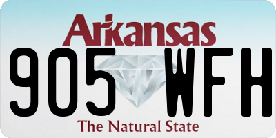 AR license plate 905WFH