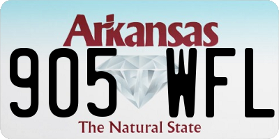 AR license plate 905WFL