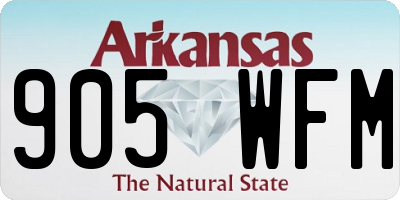 AR license plate 905WFM
