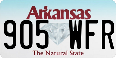 AR license plate 905WFR