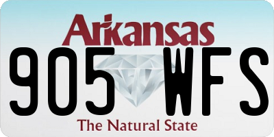 AR license plate 905WFS