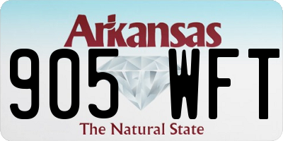 AR license plate 905WFT
