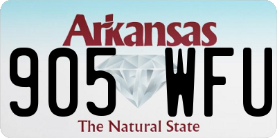 AR license plate 905WFU
