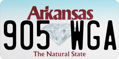 AR license plate 905WGA
