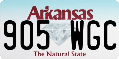 AR license plate 905WGC