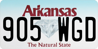 AR license plate 905WGD