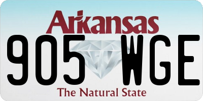 AR license plate 905WGE