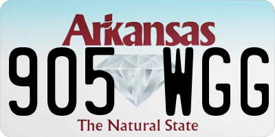 AR license plate 905WGG