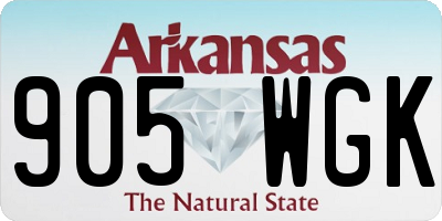 AR license plate 905WGK