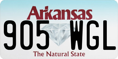 AR license plate 905WGL