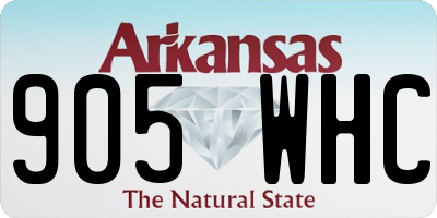AR license plate 905WHC