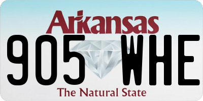 AR license plate 905WHE