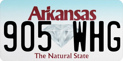 AR license plate 905WHG