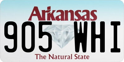AR license plate 905WHI