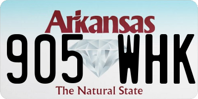 AR license plate 905WHK