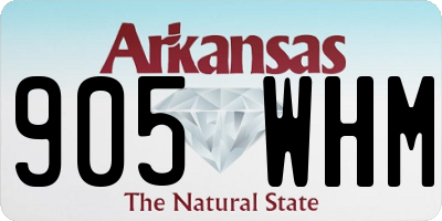 AR license plate 905WHM