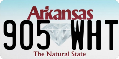 AR license plate 905WHT