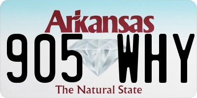 AR license plate 905WHY
