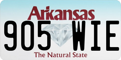 AR license plate 905WIE