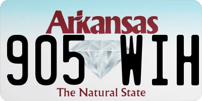 AR license plate 905WIH