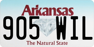 AR license plate 905WIL