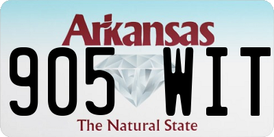 AR license plate 905WIT