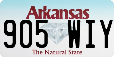 AR license plate 905WIY