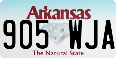 AR license plate 905WJA