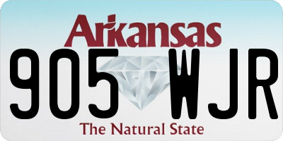 AR license plate 905WJR