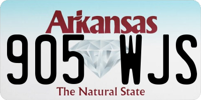 AR license plate 905WJS