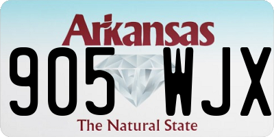 AR license plate 905WJX