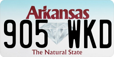 AR license plate 905WKD