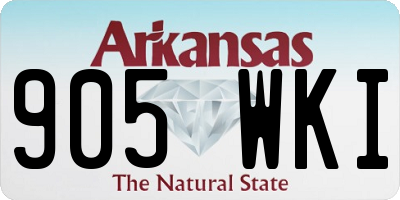 AR license plate 905WKI