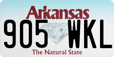 AR license plate 905WKL