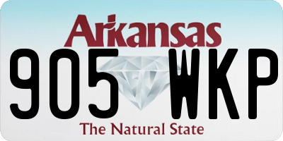 AR license plate 905WKP