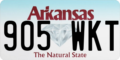 AR license plate 905WKT