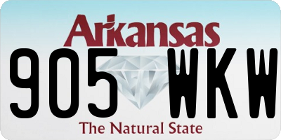 AR license plate 905WKW