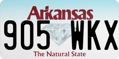 AR license plate 905WKX