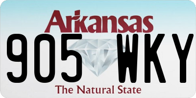 AR license plate 905WKY
