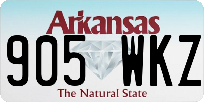 AR license plate 905WKZ