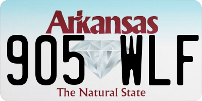 AR license plate 905WLF
