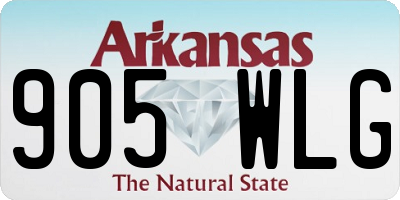AR license plate 905WLG