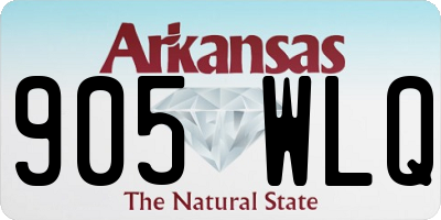 AR license plate 905WLQ
