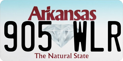 AR license plate 905WLR